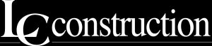 LC Construction logo in white text on a black background